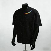 满天星亮片短袖 恤男士 新款 潮流印花高级春夏季 休闲百搭帅气上衣