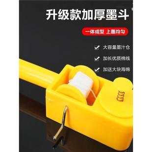 新款加厚墨斗划线器20米耐摔木工墨斗手动墨斗手摇式弹线画线工具