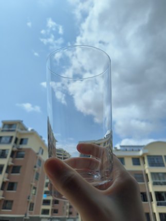 高透水晶杯透明玻璃杯高档耐高温果汁杯牛奶杯（可以装热水）优质