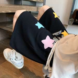 DK666 P45 控58 夏季男士港风五分裤裤子宽松发泡印花潮流休闲男图片