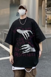 T7001P30控48夏季男士t恤上衣短袖宽松纯棉潮流圆领t恤，男装T恤，电商B205