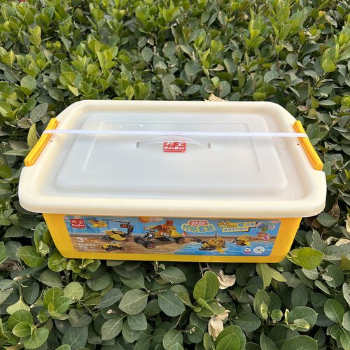 邦宝大颗粒拧螺丝积木套装工程车