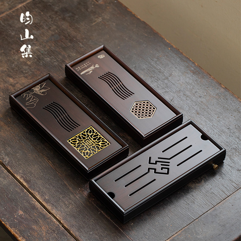 中式禅意重竹茶盘小型茶台