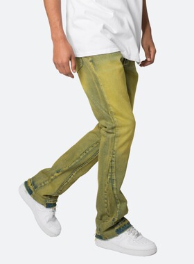 Mnml 水洗做旧色复古四季宽松流行高街潮流修身喇叭牛仔裤男新品