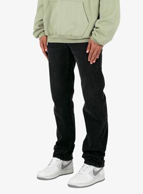 Mnml 复古黑色日常水洗经典款长裤四季流行宽松直筒牛仔裤男新品