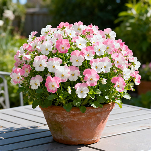 三色堇食用花西餐蛋糕装饰花朵