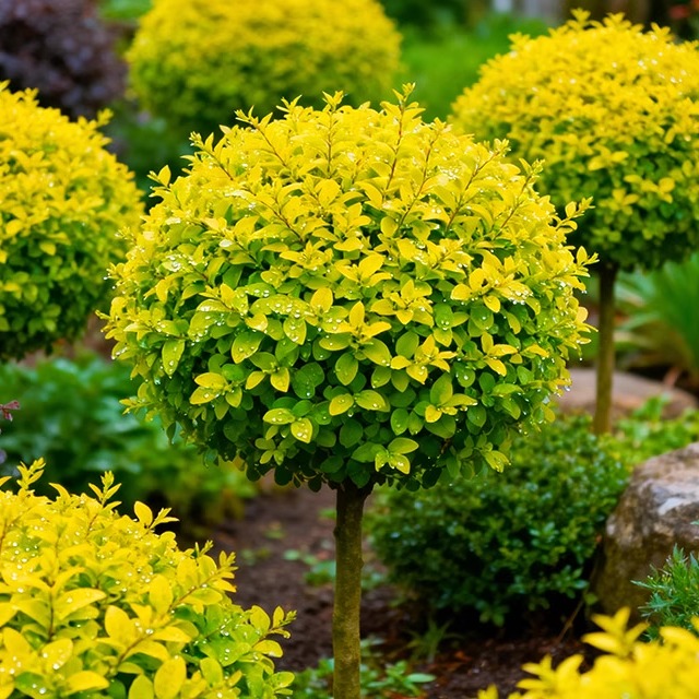 【超大棒棒糖】亮晶女贞盆栽球型塔型耐寒耐热花镜绿植四季常青