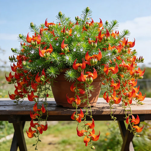 鹦鹉嘴吊兰百脉根盆栽花卉 室内阳台垂吊株型飘逸多年生好养花卉