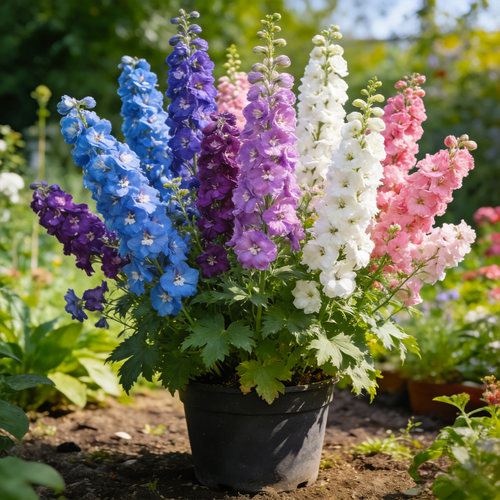 大花飞燕草花苗盆栽庭院植物室外花卉阳台耐寒耐热春夏季大花剑
