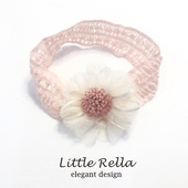 婴儿发带宝宝可爱不勒发头带女童花朵粉色公主头饰夏季 幼儿发饰