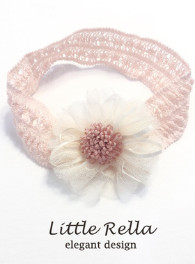 婴儿发带宝宝可爱不勒发头带女童花朵粉色公主头饰夏季幼儿发饰