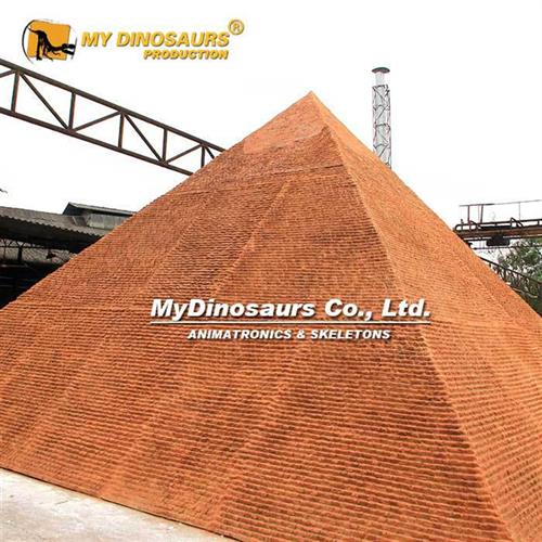 专业制作大型玻璃钢埃及金字塔雕塑户外商场广场步行街装饰模型