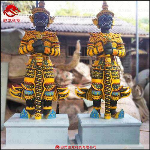 印第安人玻璃钢雕塑模型美陈道具定制制作树脂景观雕塑定做