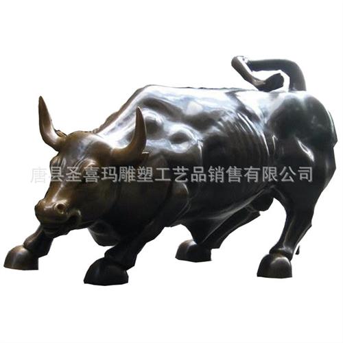 纯铜华尔街牛雕塑旺市铜牛摆件铸铜拓荒牛孺子牛耕地牛厂家