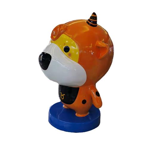 牛摆件北京市雕塑商场景观卡通学校幼儿园厂家牛魔王西游记玻璃钢