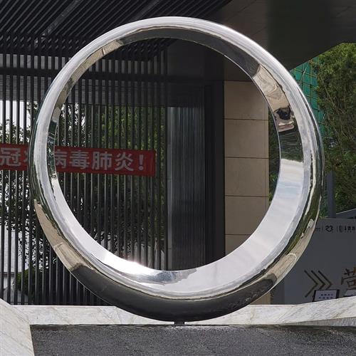 东莞梅州方凯迪制作不锈钢圆形户外水池摆件广场大型雕塑定制