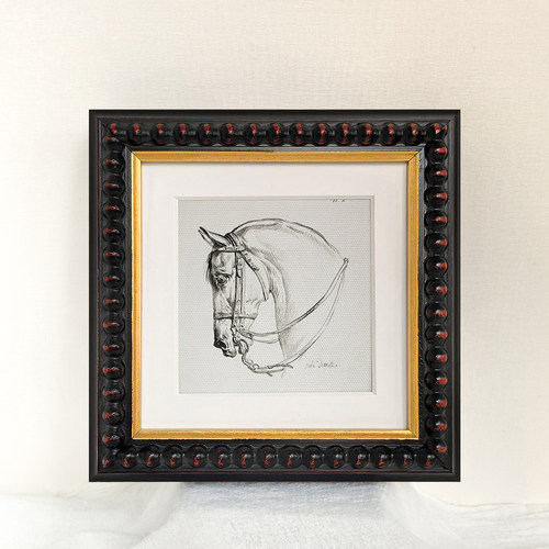 GTFRAME法式复古实木相框正方形画框装饰画定制尺寸美式装饰外框