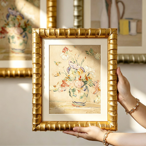 金泰凡法式复古金色高级感画框
