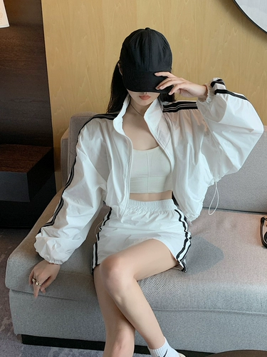 Спортивный костюм для отдыха, юбка, одежда для защиты от солнца, комплект, подходит для подростков, изысканный стиль