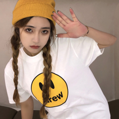 Smiling face short sleeve Justin Bieber T-shirt for men and women