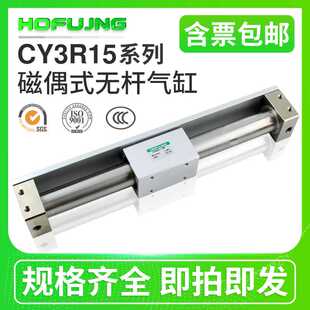 CY1R无杆气缸磁藕式导杆CY3R6/10/15/20/25-100-200-300-400-500