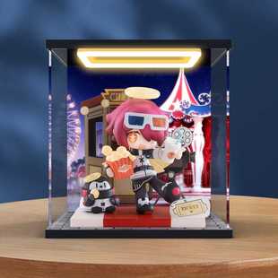 适用明日方舟 来份甜点Q版系列 能天使 手办亚克力回灯高清收纳盒