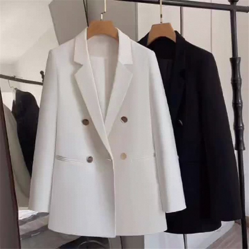 女西服白色西装气质外套春秋款韩版英伦风高级质感时尚小西服百搭