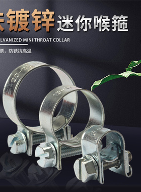 TJBC铁镀锌迷你卡箍PE管专用喉箍抱箍FSAE油路专用卡箍管卡子卡扣