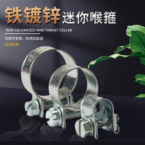 迷你卡箍TJBC铁镀锌镀环保白锌
