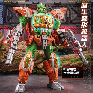 正版力将机器人5变形玩具变型金刚7超能勇士猩猩队长儿童男孩手办