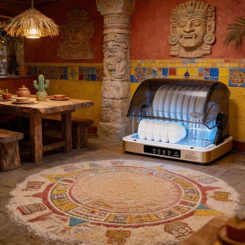 抑菌柜面快餐盘触屏餐具柜臭氧消毒柜茶杯婴儿碗玻璃杯消毒柜高温