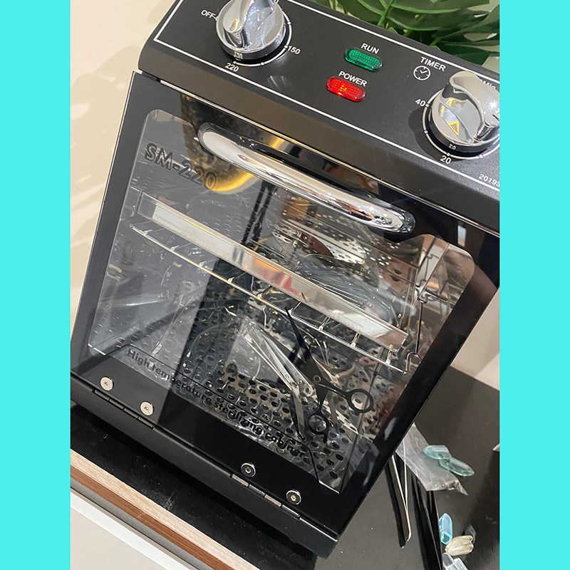 商用金属白色针灸纹身双层迷你机器修脚手机采耳箱美发工具消毒柜