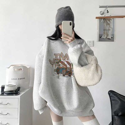 加绒卫衣女款小个子冬季2025新款