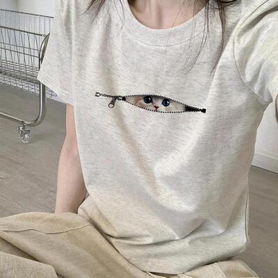 正肩t恤短袖女2025新款