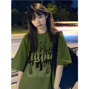 大码女装胖mm短袖2026新款纯棉慵懒夏季上衣宽松版t恤女款遮肚子