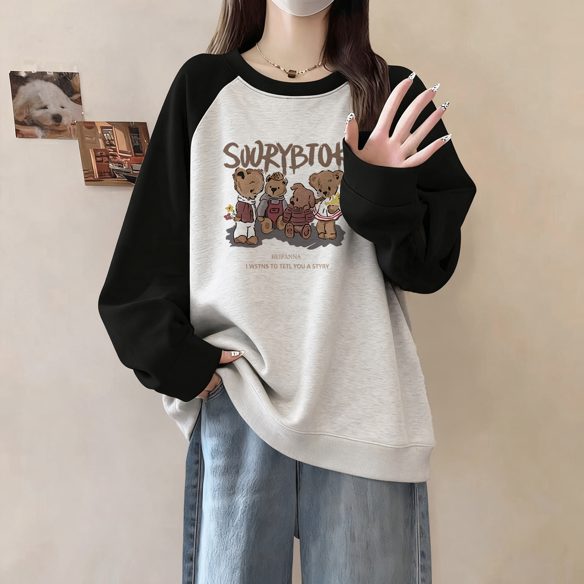 无帽卫衣女2025新款爆款小个子