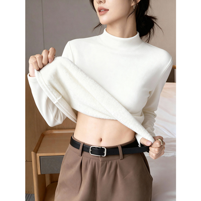 半高领打底衫2025新款女