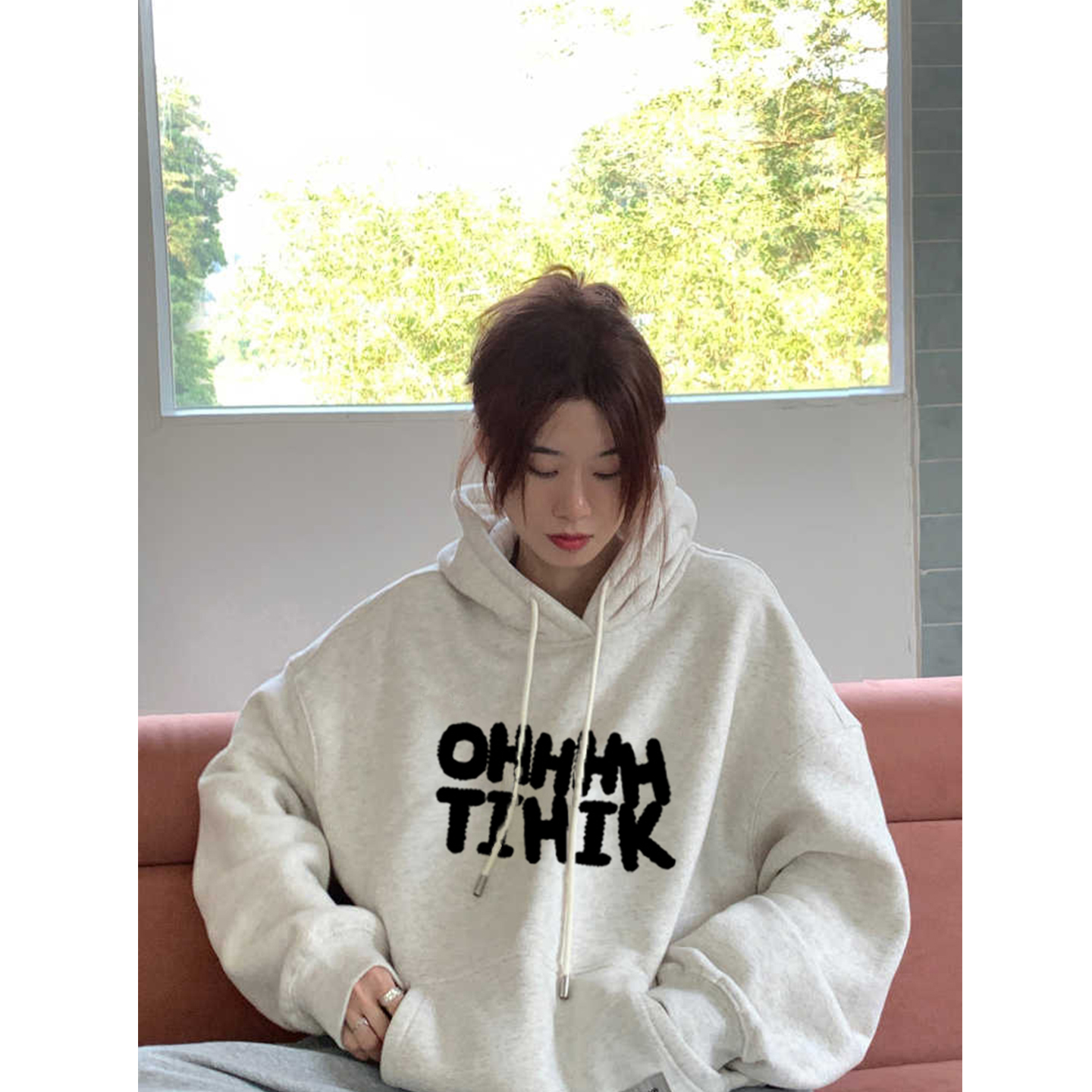 美式连帽卫衣女款2025新款