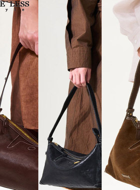 海外购原自制有song手提hobo包牛皮通勤单肩腋下包真皮饺子女包