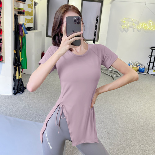 简可莉宽松运动上衣女健身服短袖