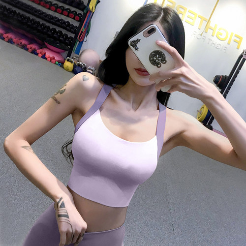 运动内衣女防震聚拢美背瑜伽背心
