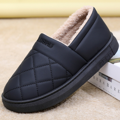 老北京冬季保暖包头拖鞋软底居家