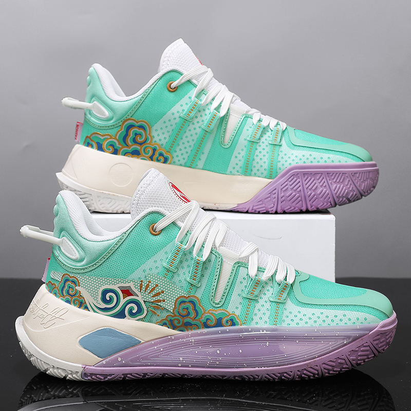 爆款CJ2高品质实战篮球鞋学生球鞋男童中大童防滑耐磨透气运动鞋