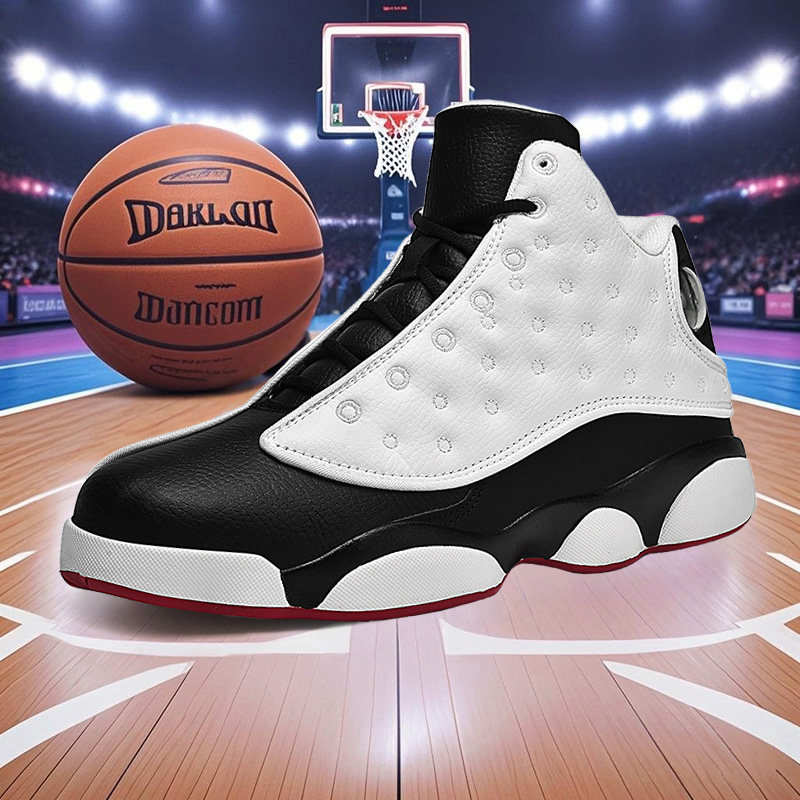 AJ13篮球鞋詹姆斯科比实战运动鞋青少年大码47男款皮面球鞋46