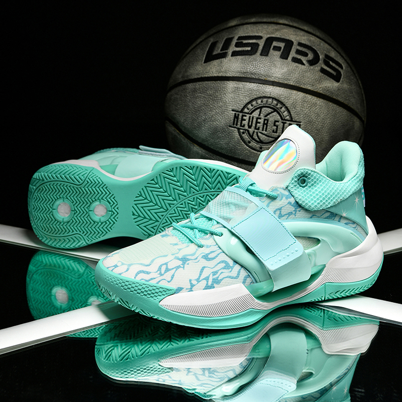 爆款有声音水花6篮球鞋男款防滑减震青少年实战儿童男童耐磨球鞋5