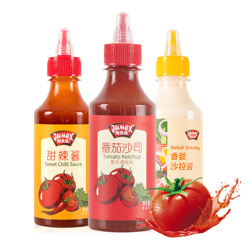 极美滋沙拉酱2瓶 番茄沙司甜辣酱色拉酱炸鸡手抓饼蜂蜜芥末,粮油调味/速食/干货/烘焙,番茄酱,淘宝优惠券,粉丝福利购,淘宝优惠卷