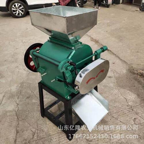 河北五谷杂粮挤扁机农用花生挤扁机大豆荞麦燕麦破碎机