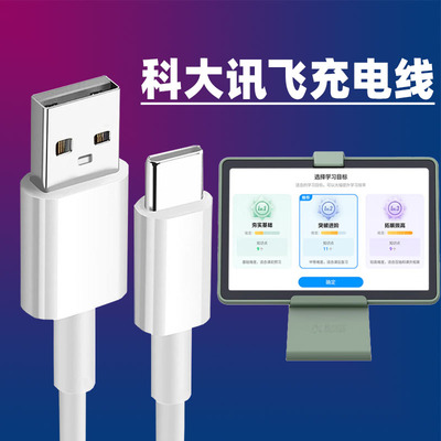 适用科大讯飞学习机P30 P20 S30充电线Q20 Q10 X2 X3双头typec线T30 T20Pro T30ultra平板45W快充线tpc数据线