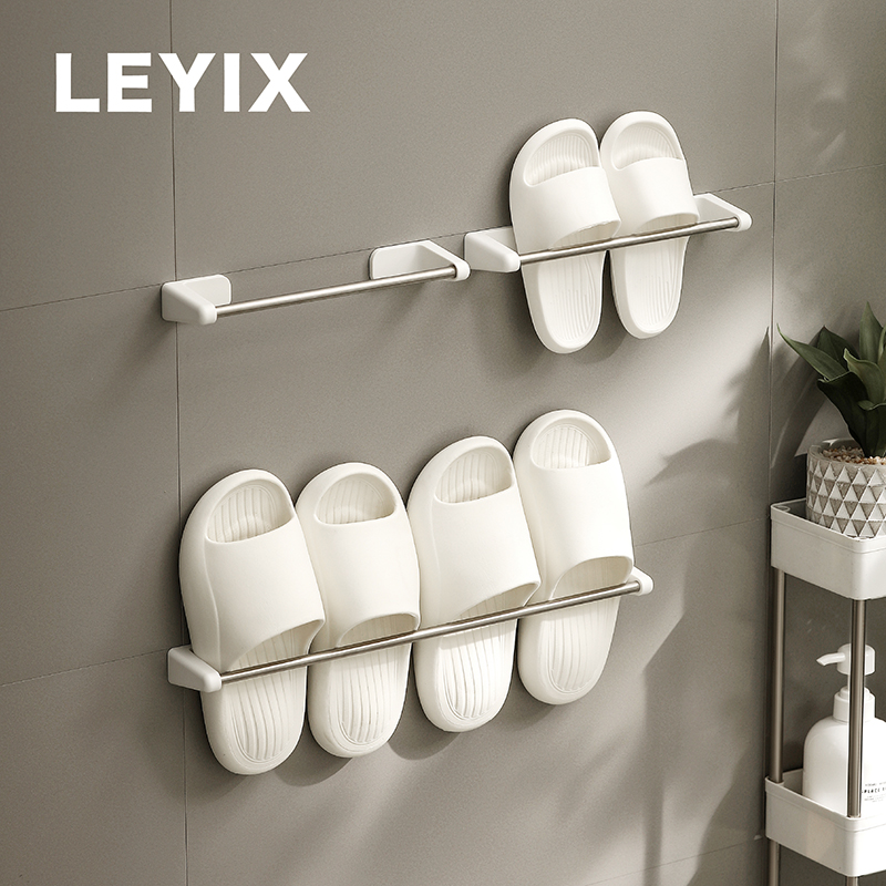 LEYIX拖鞋收纳大众简约免打孔