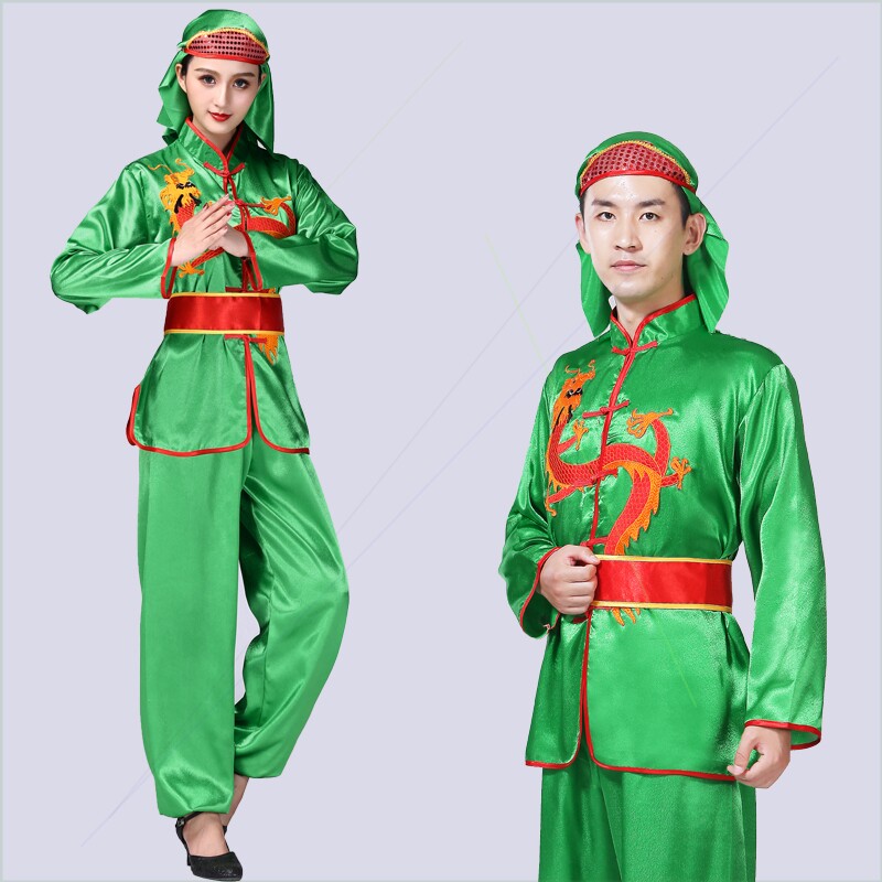 男女秧歌服舞龙舞狮队打鼓服扇子舞蹈服灯笼裤中国风腰鼓演出服装|ruв категории Женская одежда, костюм/национальная одежда/театр костюм, национальная одежда/этап погрузки - от Buy2taobao.com для оказания профессиональной услуги покупки агента Taobao